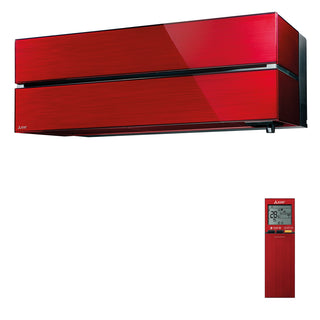 Condizionatore Mitsubishi Electric Kirigamine Style MSZ-LN dual split 9000+9000 BTU inverter A++ wifi esterna 4,2 kW rosso