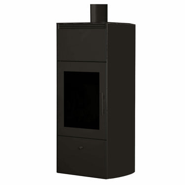 Stufa a legna Edilkamin Flamma 14 kW Idro Bianco panna