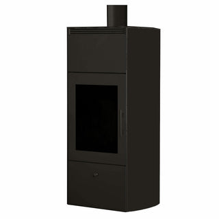 Stufa a legna Edilkamin Flamma 14 kW Idro Bianco panna