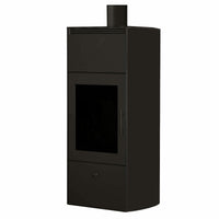 Stufa a legna Edilkamin Flamma 14 kW Idro Bianco panna