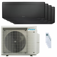 Condizionatore Daikin Stylish Total Black quadri split 9000+9000+12000+12000 BTU inverter A++ wifi unità esterna 7.4 kW