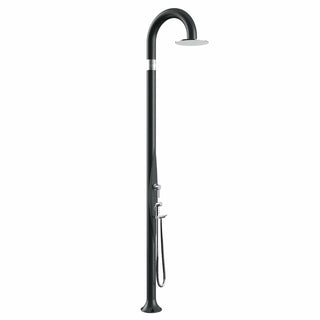Doccia da giardino Arkema Funny Yin con doccino estraibile Antracite Arkema