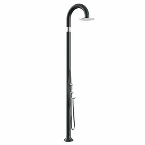 Doccia da giardino Arkema Funny Yin con doccino estraibile Antracite