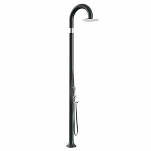 Doccia da giardino Arkema Funny Yin con doccino estraibile Antracite Arkema