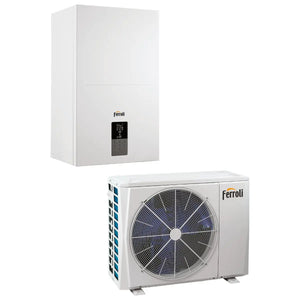 Sistema ibrido Ferroli Omnia S Hybrid C - Pdc 8 kW - Caldaia a condensazione 24 kW Ferroli