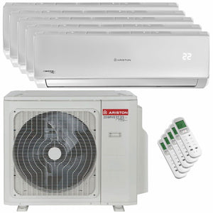Condizionatore Ariston ALYS R32 penta split 9000+9000+12000+12000+18000 BTU inverter A++  unità esterna 12.4 kW