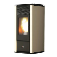 Stufa a pellet idro Cola Termo Focus Plus 21 kW avorio Cola