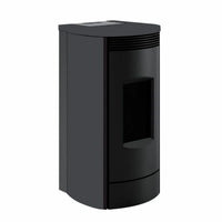 Stufa a pellet Caminetti Montegrappa Alpina M MW24 19,7 kW Idro Bordeaux Lucido Caminetti Montegrappa