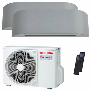 Condizionatore Toshiba Haori dual split 9000+9000 BTU inverter A++ wifi unità esterna 4,0 kW Toshiba