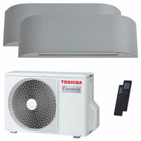 Condizionatore Toshiba Haori dual split 9000+9000 BTU inverter A++ wifi unità esterna 4,0 kW Toshiba