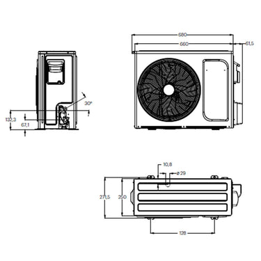 Condizionatore Grundig PROLOGUE GR-4 9000 BTU R32 Inverter WiFi A++/A+