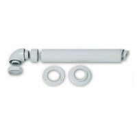 Kit scarico fumi coassiale a parete orizzontale Vaillant ø 60/100 per scaldabagno camera stagna