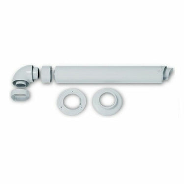 Kit scarico fumi coassiale a parete orizzontale Vaillant ø 60/100 per scaldabagno camera stagna