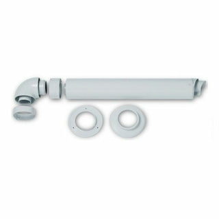 Kit scarico fumi coassiale a parete orizzontale Vaillant ø 60/100 per scaldabagno camera stagna