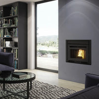 Inserto a pellet per camino PELLEK100+ EVO2 EK63 - gruppo Edilkamin - 10 kW ad aria canalizzata WiFi EK63