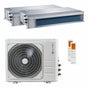 Condizionatore canalizzabile Clivet DUCT 2 dual split 18000+18000 BTU inverter A+  unità esterna 12.3 kW
