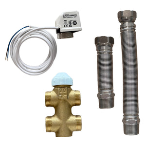Kit valvola a tre vie 3V2X per ventilconvettore Clivet Aura – attacchi acqua sinistra 3/4"