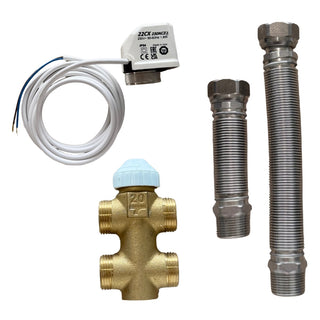 Kit valvola a tre vie 3V2X per ventilconvettore Clivet Aura – attacchi acqua sinistra 3/4"