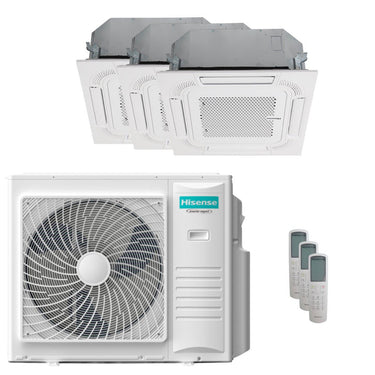 Condizionatore Hisense Cassetta ACT trial split 12000+12000+18000 BTU inverter A++  unità esterna 10 kW