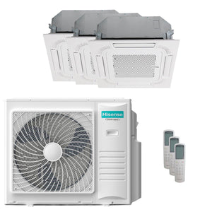 Condizionatore Hisense Cassetta ACT trial split 12000+12000+18000 BTU inverter A++ unità esterna 10