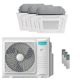 Condizionatore Hisense Cassetta ACT trial split 12000+18000+18000 BTU inverter A++  unità esterna 10 kW
