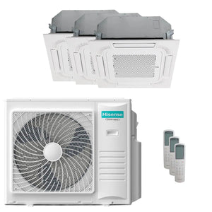 Condizionatore Hisense Cassetta ACT trial split 18000+18000+18000 BTU inverter A++  unità esterna 10 kW Hisense