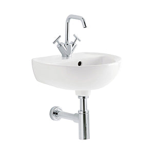 Lavamani 40 Geberit Colibrì 40 cm monoforo sospeso bianco lucido