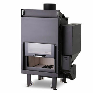 Termocamino policombustibile Girolami TC EVO BIO 80 30 kW caricatore lato destro Girolami