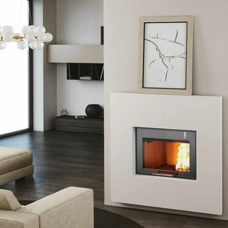 Termocamino policombustibile Girolami TC EVO BIO 80 30 kW caricatore lato destro Girolami