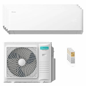 Condizionatore Hisense Uni HB quadri split 9000+9000+9000+24000 BTU inverter A++ wifi unità esterna 10 kW Hisense