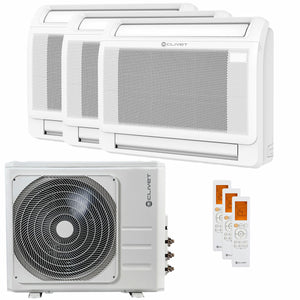 Condizionatore Clivet CONSOLE 3 trial split 12000+12000+18000 BTU inverter A++  unità esterna 10.5 kW