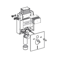 Cassetta incasso Geberit Omega 12 con modulo d'installazione Combifix  per vaso sospeso 82 cm