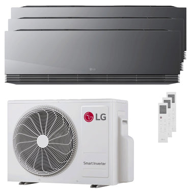 Condizionatore LG ARTCOOL Mirror AI trial split 9000+9000+12000 BTU inverter A+++ wifi unità esterna 6.2 kW