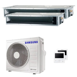 Condizionatore Samsung canalizzabile dual split 12000+18000 BTU inverter A++ unità esterna 6,8 kW Samsung