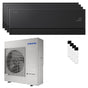 Condizionatore Samsung WindFree Première Plus quadri split 9000+12000+12000+12000 BTU inverter A++ wifi unità esterna 10 kW Soapstone Charcoal