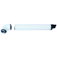 Kit scarico fumi coassiale a parete orizzontale rotex ø 60/100 per caldaie a condensazione