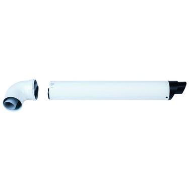 Kit scarico fumi coassiale a parete orizzontale rotex ø 60/100 per caldaie a condensazione