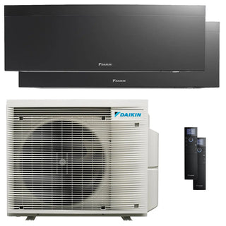 Condizionatore Daikin Emura 3 dual split 12000+12000 BTU inverter A++ wifi unità esterna 5 kW Nero Daikin