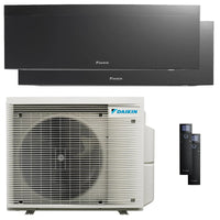 Condizionatore Daikin Emura 3 dual split 9000+12000 BTU inverter A++ wifi unità esterna 5 kW Nero Daikin