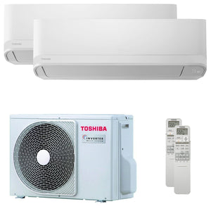 Condizionatore Toshiba Seiya Smart dual split 5000+5000 BTU inverter A++ wifi unità esterna 3.3 kW