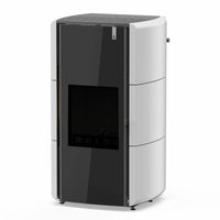 Stufa Policombustibile Girolami Edge 18 kW Idro con kit a.c.s. - bianco
