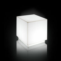 Cubo luminoso da giardino Arkema Iris SL  in resina LLDPE con pannello fotovoltaico