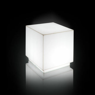 Cubo luminoso da giardino Arkema Iris SL  in resina LLDPE con pannello fotovoltaico