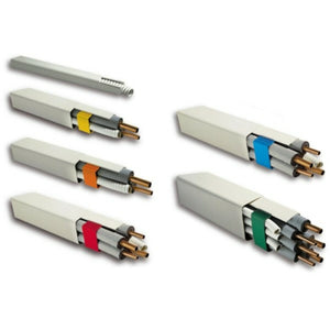 Canalina Niccons 80x60mm con coperchio bianca da 2 mt.