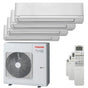 Condizionatore Toshiba Shorai R32 quadri split 5000+5000+5000+5000 BTU inverter A++ unità esterna 8,0 kW Toshiba
