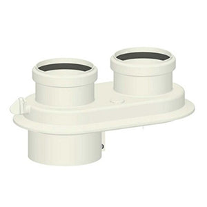 Kit sdoppiato scarico fumi universale ø 80/80 per caldaie a condensazione in PP - PABSD 08 D80