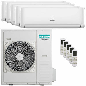 Condizionatore Hisense Hi-Comfort 2025 penta split 9000+9000+9000+9000+9000 BTU inverter wifi unità esterna 12.5 kW