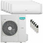 Condizionatore Hisense Hi-Comfort 2025 penta split 9000+9000+9000+12000+12000 BTU inverter wifi unità esterna 12.5 kW Hisense