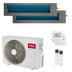 Condizionatore TCL Canalizzabile Serie D dual split 9000+9000 BTU inverter A++ wifi unità esterna 4.1 kW