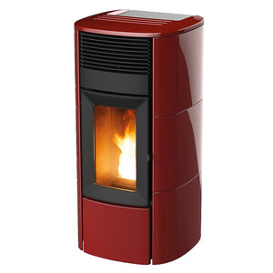 Stufa a pellet MCZ Club Hydromatic 18 M2 18 kW ad acqua bordeaux